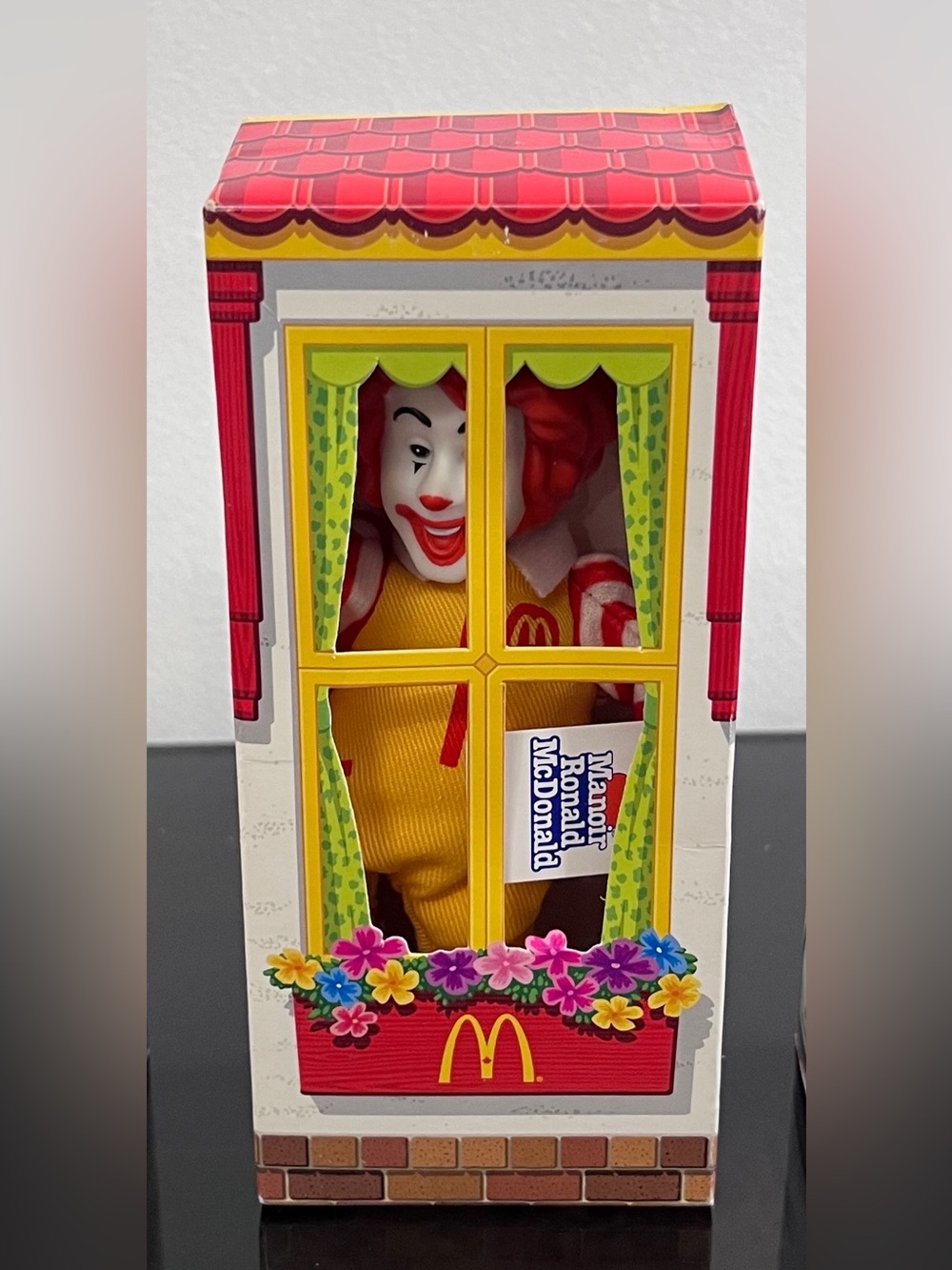 Vintage 2003 Ronald McDonald house finger puppet in original box.